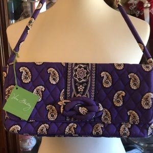 NWT Vera Bradley knot clutch in simply violet